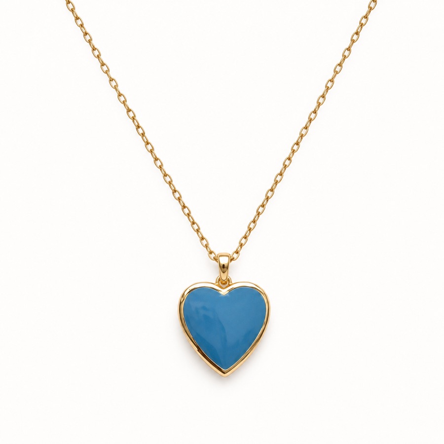 Relicario Corazón Azul